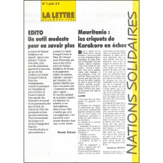 LA LETTRE |Premier Numéro