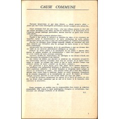 Cause Commune |Premier Numéro 2