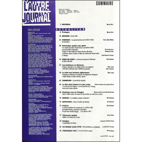 L'AUTRE JOURNAL |Premier Numéro