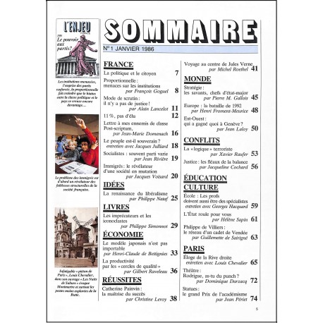 L'ENJEU FRANCE |Premier Numéro