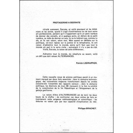 ALTERNANCES |Premier Numéro