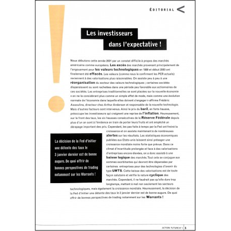 Action FUTURE |Premier Numéro