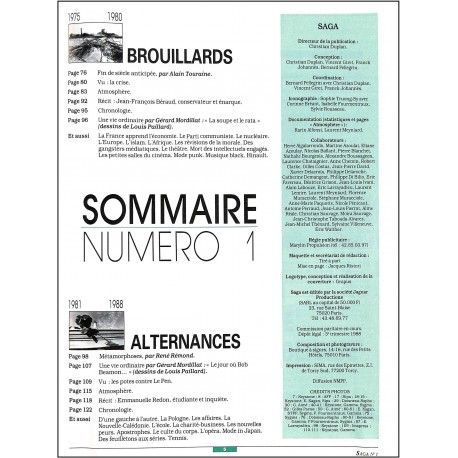 SAGA |Premier Numéro