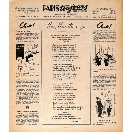 PARIS toujours |Premier Numéro