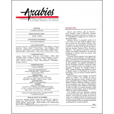 Arabies |Premier Numéro