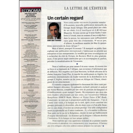 ECONOMIA |Premier Numéro