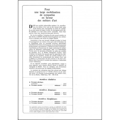 MÉTIERS D'ART |Premier Numéro