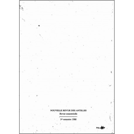 Nouvelle Revue des Antilles |Premier Numéro