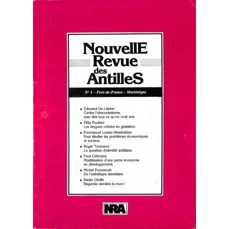 Nouvelle Revue des Antilles |Premier Numéro