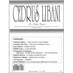 CEDRUS LIBANI |Premier Numéro