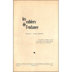 Les cahiers de l'enfance |Premier Numéro 2