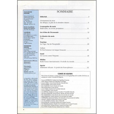 FRANCOPHONIE |Premier Numéro