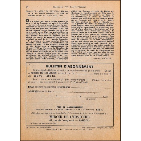MIROIR DE L'HISTOIRE |Premier Numéro