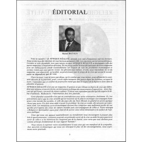AFRIQUE REALITE |Premier Numéro