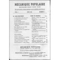 MECANIQUE POPULAIRE |Premier Numéro