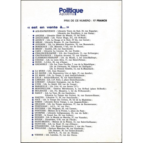 Politique AUJOURD'HUI |Premier Numéro