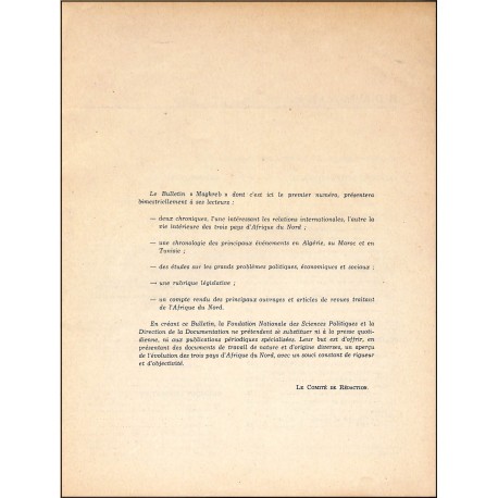 MAGHREB |Premier Numéro