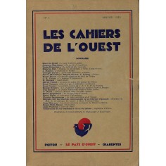 LES CAHIERS DE L'OUEST |Premier Numéro