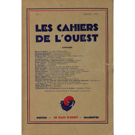 LES CAHIERS DE L'OUEST |Premier Numéro