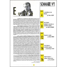 NATIONALISME ET REPUBLIQUE |Premier Numéro 2