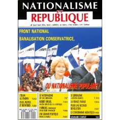 NATIONALISME ET REPUBLIQUE |Premier Numéro