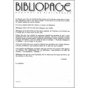 BIBLIOPAGE |Premier Numéro