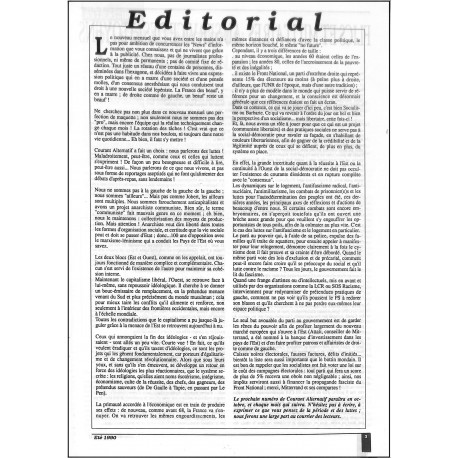 Courant alternatif |Premier Numéro