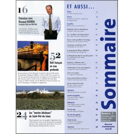 EXPLOITS d'homme et d'entreprise |Premier Numéro