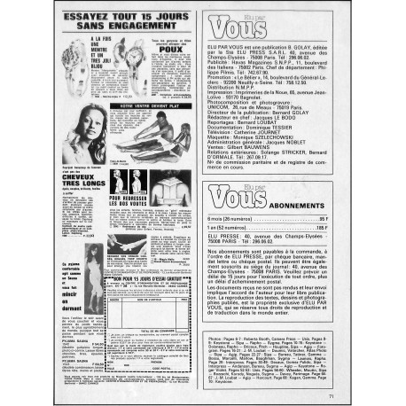 Elu par Vous |Premier Numéro