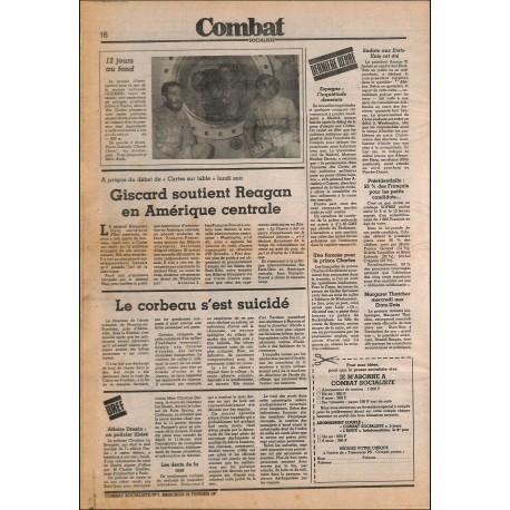 Combat SOCIALISTE |Premier Numéro