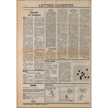 Combat SOCIALISTE |Premier Numéro