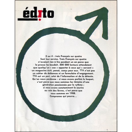 TTA |Premier Numéro