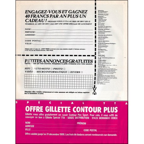 TTA |Premier Numéro