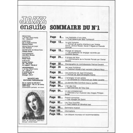 JAZZ ensuite |Premier Numéro