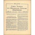 BULLETIN DU COMITÉ NATIONAL DE L'ORGANISATION FRANÇAISE |Premier Numéro