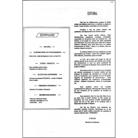 ITINERAIRES |Premier Numéro