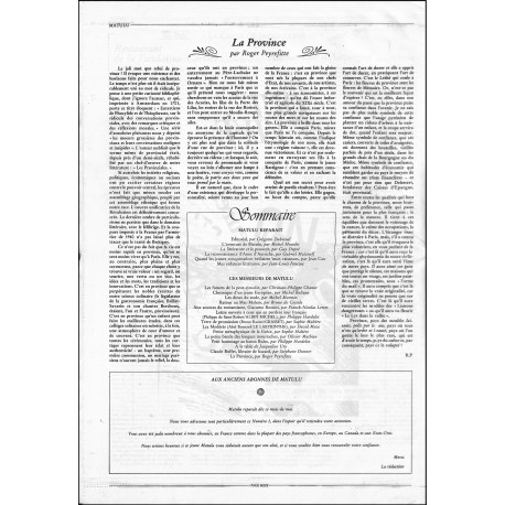 Matulu |Premier Numéro