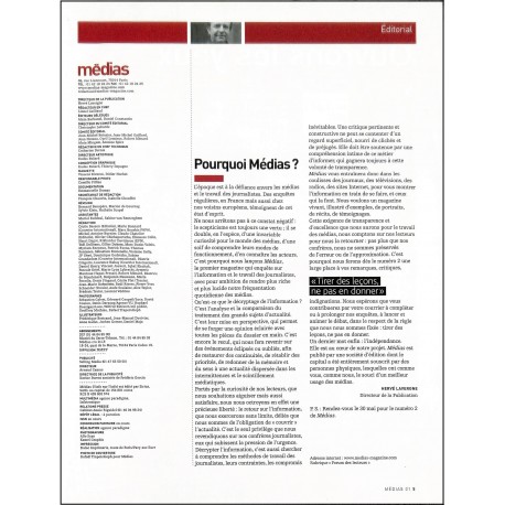 MÉDIAS |Premier Numéro