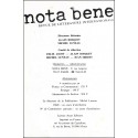 nota bene |Premier Numéro