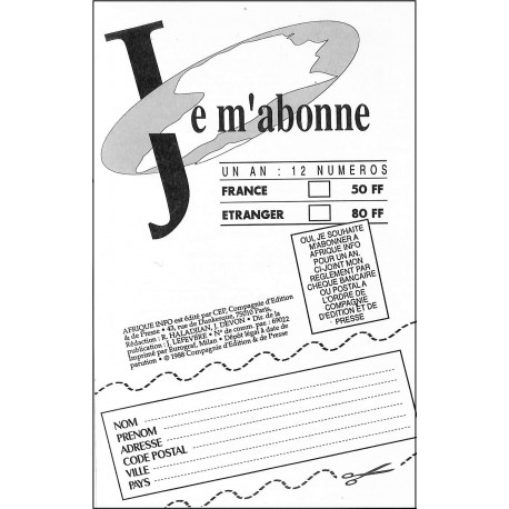 Afrique info |Premier Numéro