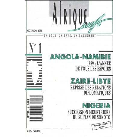 Afrique info |Premier Numéro