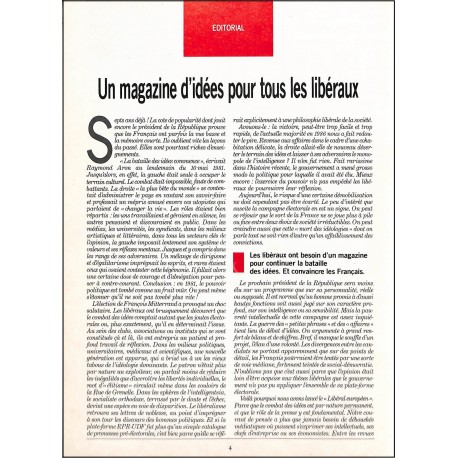 Le libéral européen |Premier Numéro