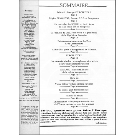 Europe TOP |Premier Numéro