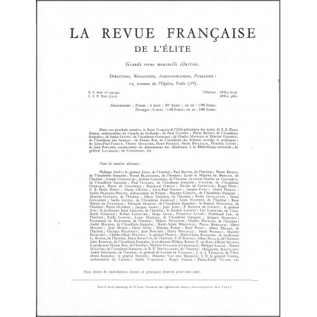 La Revue Française de l'élite |Premier Numéro