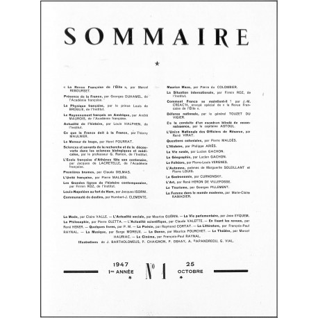 La Revue Française de l'élite |Premier Numéro