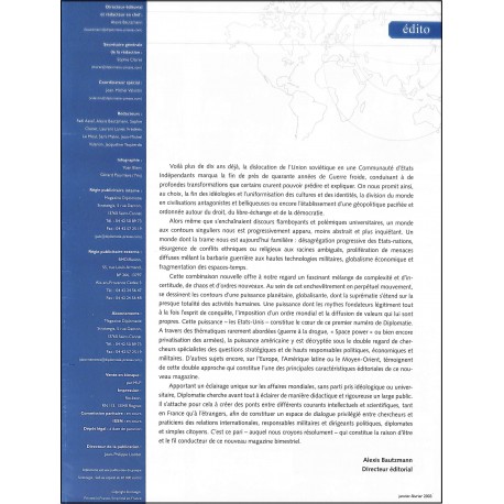 DIPLOMATIE magazine |Premier Numéro
