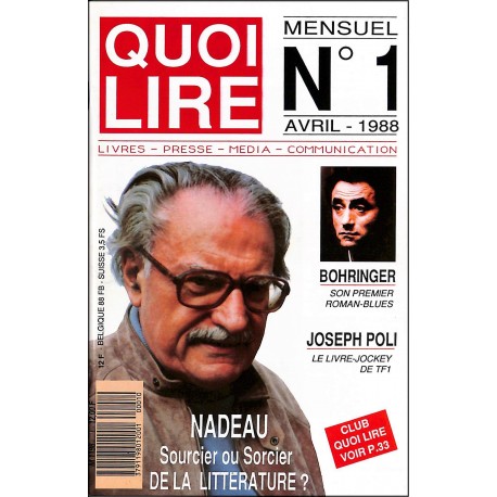 QUOI LIRE |Premier Numéro