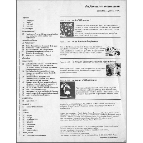 Des Femmes en Mouvement |Premier Numéro