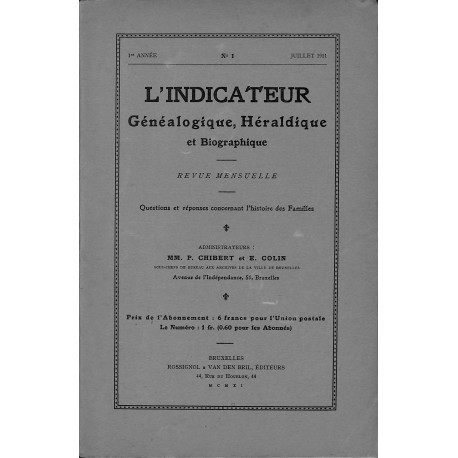 L'INDICATEUR |Premier Numéro