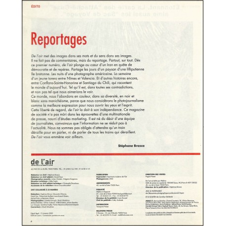 de l'air |Premier Numéro